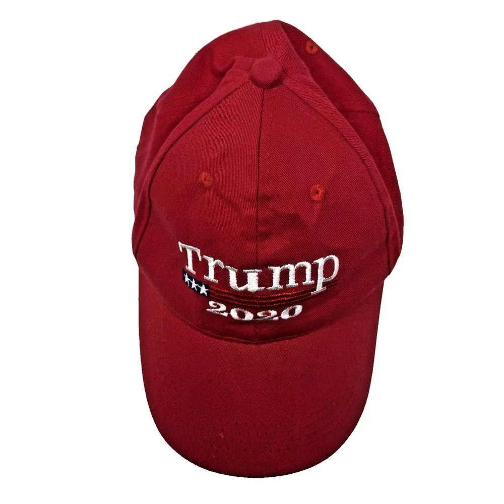 Donald Trump Pence 2020 Red Adjustable Baseball Hat Cap MAGA President EUC
